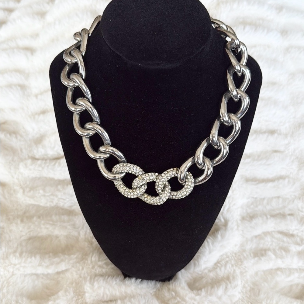 Vintage 18” Quality Silver Necklace